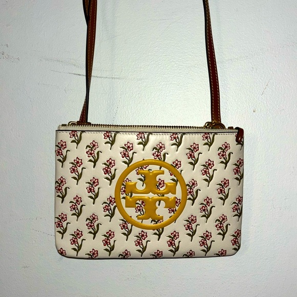 Tory Burch Perry Bombe Printed Double Zip Mini Bag - Picture 1 of 5